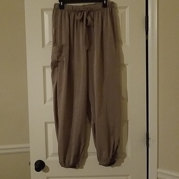 Tan Genie Style Pants - Picture 1 of 3